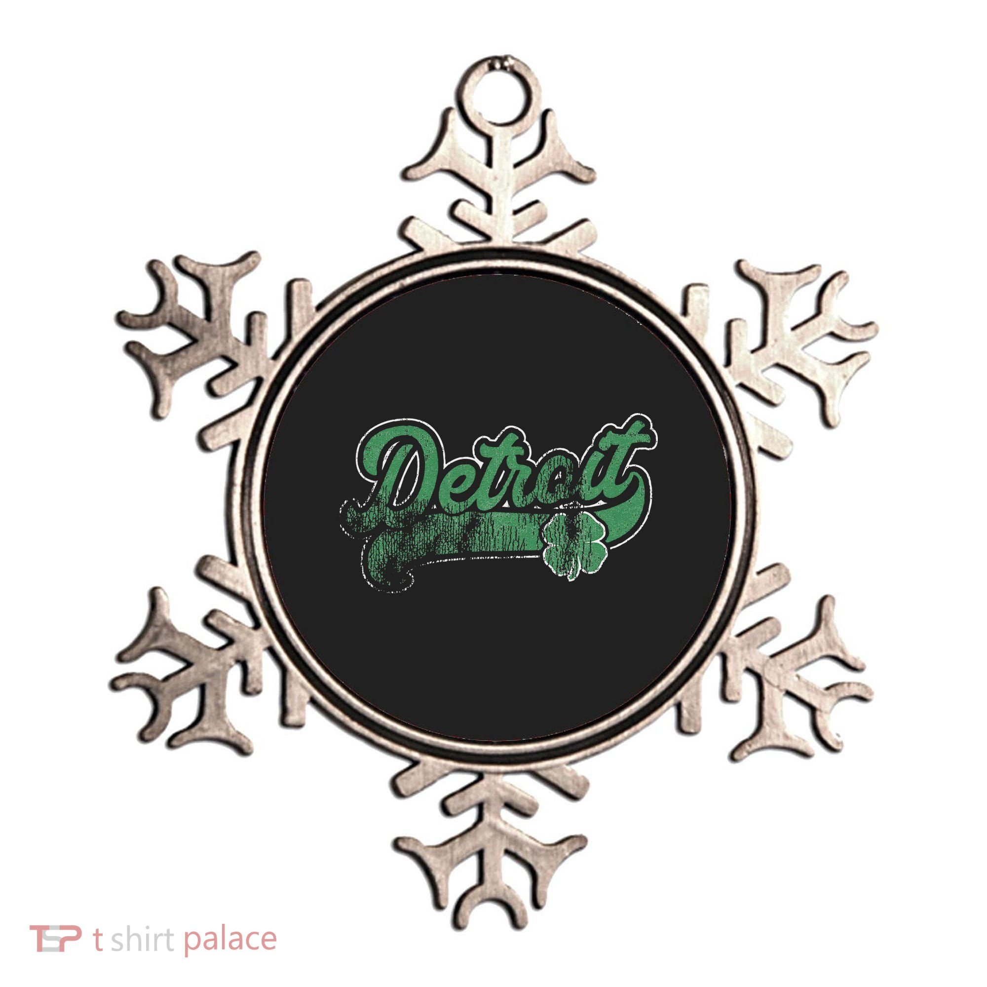 Detroit Shamrock St. Patrick's Day Saint Paddy's Irish Gift Ornament