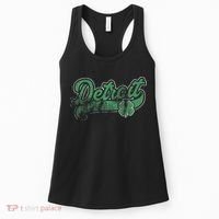 Detroit Shamrock St. Patrick's Day Saint Paddy's Irish Gift Women's Tank Top thumb 0