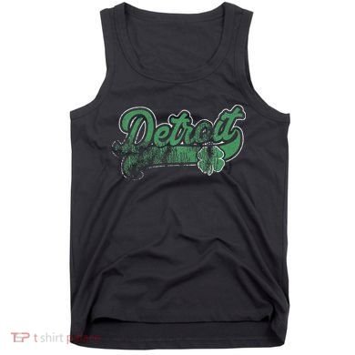 Detroit Shamrock St. Patrick's Day Saint Paddy's Irish Gift Tank Top