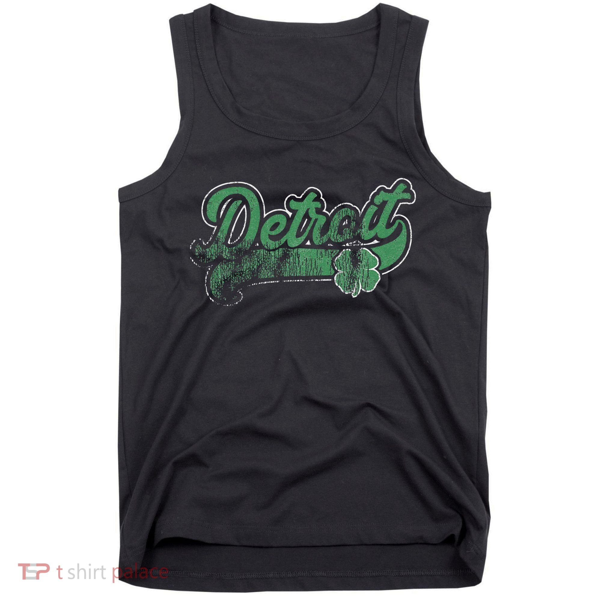 Detroit Shamrock St. Patrick's Day Saint Paddy's Irish Gift Tank Top