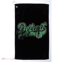 Detroit Shamrock St. Patrick's Day Saint Paddy's Irish Gift Golf Towel thumb 0