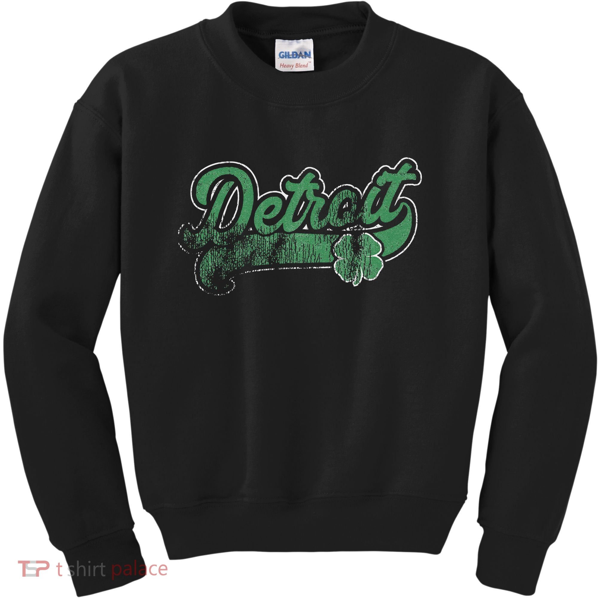 Detroit Shamrock St. Patrick's Day Saint Paddy's Irish Gift Kids Sweatshirt