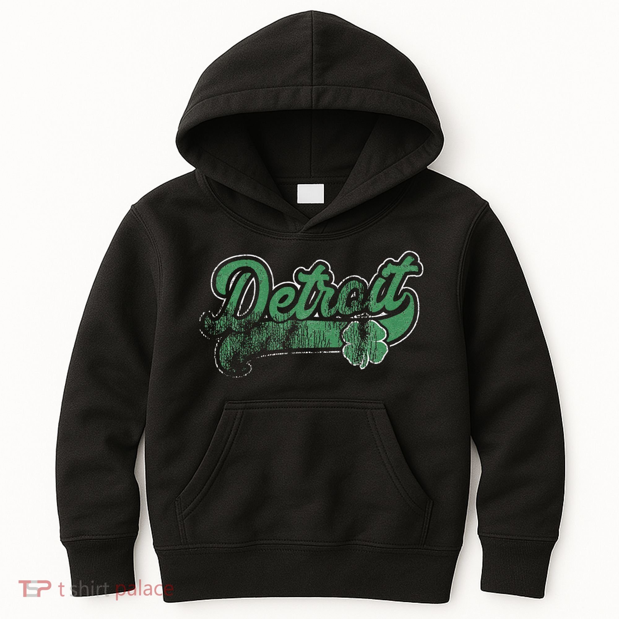 Detroit Shamrock St. Patrick's Day Saint Paddy's Irish Gift Kids Hoodie