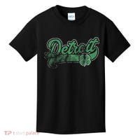 Detroit Shamrock St. Patrick's Day Saint Paddy's Irish Gift Kids T-Shirt thumb 0