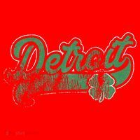 Detroit Shamrock St. Patrick's Day Saint Paddy's Irish Gift Santa Hat thumb 1