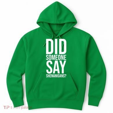 Did Someone Say Shenanigans Funny St Patricks Day Hoodie