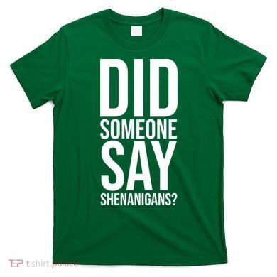 Did Someone Say Shenanigans Funny St Patricks Day T-Shirt