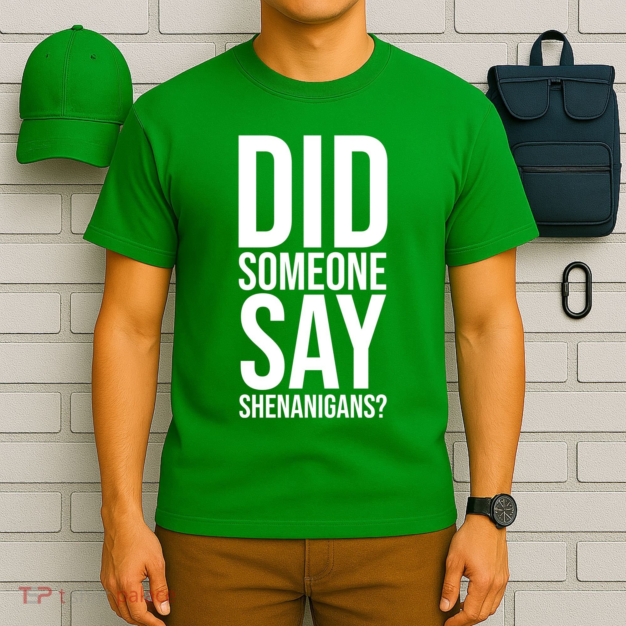 Did Someone Say Shenanigans Funny St Patricks Day T-Shirt