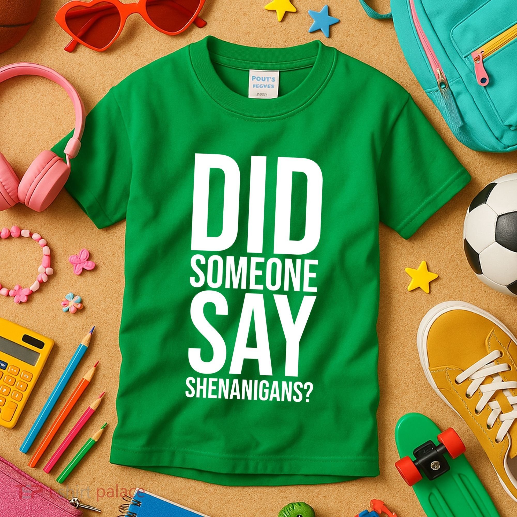 Did Someone Say Shenanigans Funny St Patricks Day Kids T-Shirt