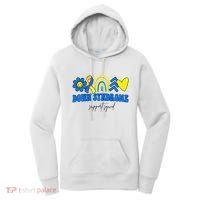 Down Syndrome Support Squad Rainbow Floral Heart Women's Hoodie thumb 0
