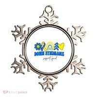 Down Syndrome Support Squad Rainbow Floral Heart Ornament thumb 0