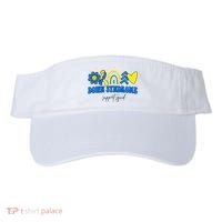 Down Syndrome Support Squad Rainbow Floral Heart Visor thumb 0