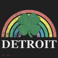 Detroit Shamrock St. Patrick's Day Rainbow Saint Paddy's Beanie thumb 2