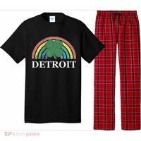 Detroit Shamrock St. Patrick's Day Rainbow Saint Paddy's Pajama Set thumb 0