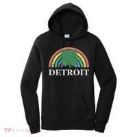 Detroit Shamrock St. Patrick's Day Rainbow Saint Paddy's Women's Hoodie thumb 0