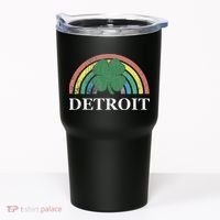 Detroit Shamrock St. Patrick's Day Rainbow Saint Paddy's Tumbler thumb 0