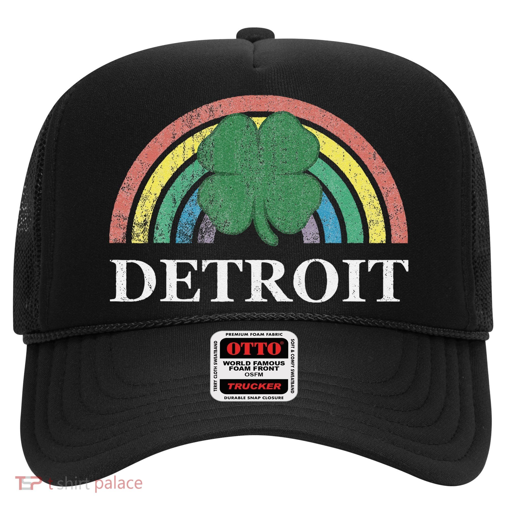 Detroit Shamrock St. Patrick's Day Rainbow Saint Paddy's Hat