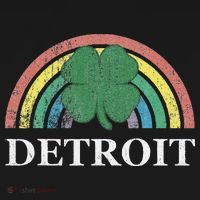Detroit Shamrock St. Patrick's Day Rainbow Saint Paddy's Kids Sweatshirt thumb 2