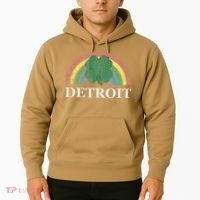 Detroit Shamrock St. Patrick's Day Rainbow Saint Paddy's Hoodie thumb 2