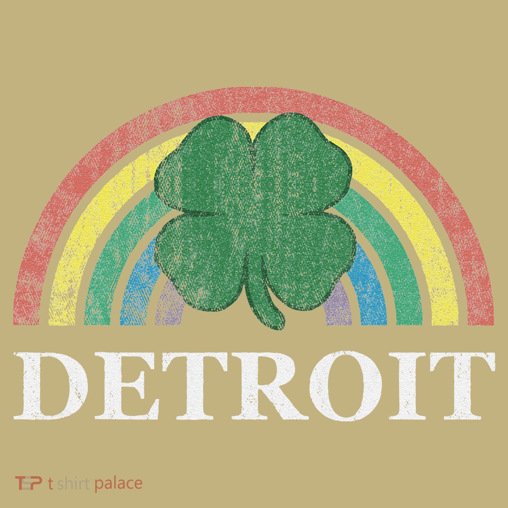 Detroit Shamrock St. Patrick's Day Rainbow Saint Paddy's T-Shirt