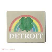 Detroit Shamrock St. Patrick's Day Rainbow Saint Paddy's Mousepad thumb 0
