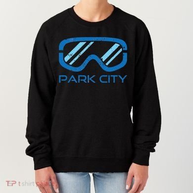 Distressed Ski & Snowboard Goggle Park City Utah Women's Sweatshirt