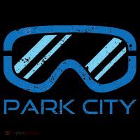 Distressed Ski & Snowboard Goggle Park City Utah Doggie Tank thumb 4