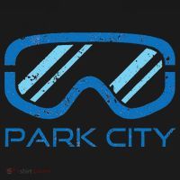 Distressed Ski & Snowboard Goggle Park City Utah Apron thumb 3
