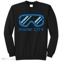Distressed Ski & Snowboard Goggle Park City Utah Sweatshirt thumb 0