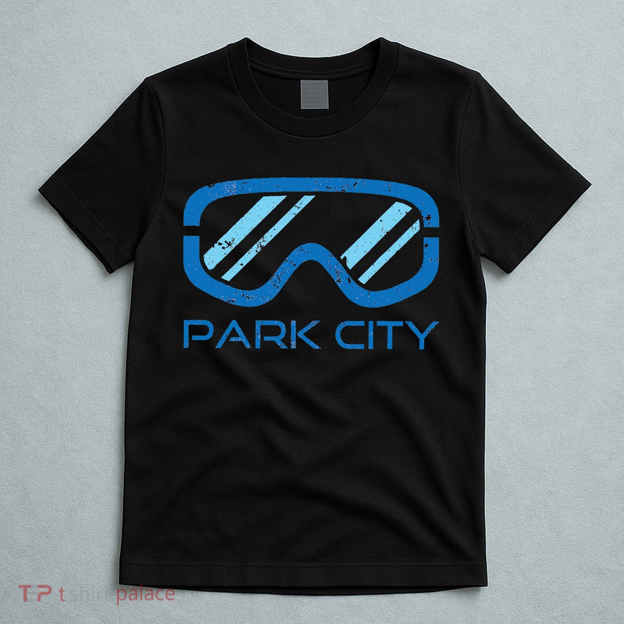 Distressed Ski & Snowboard Goggle Park City Utah T-Shirt