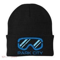 Distressed Ski & Snowboard Goggle Park City Utah Beanie thumb 0