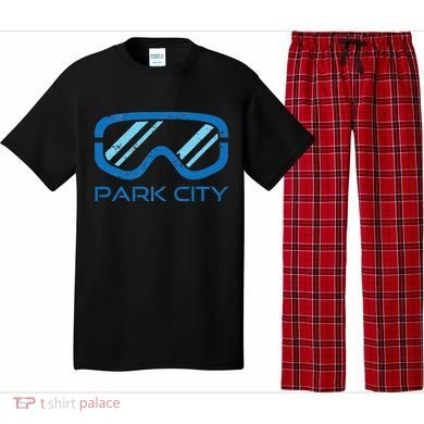 Distressed Ski & Snowboard Goggle Park City Utah Pajama Set