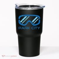 Distressed Ski & Snowboard Goggle Park City Utah Tumbler thumb 0