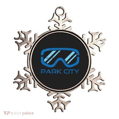 Distressed Ski & Snowboard Goggle Park City Utah Ornament