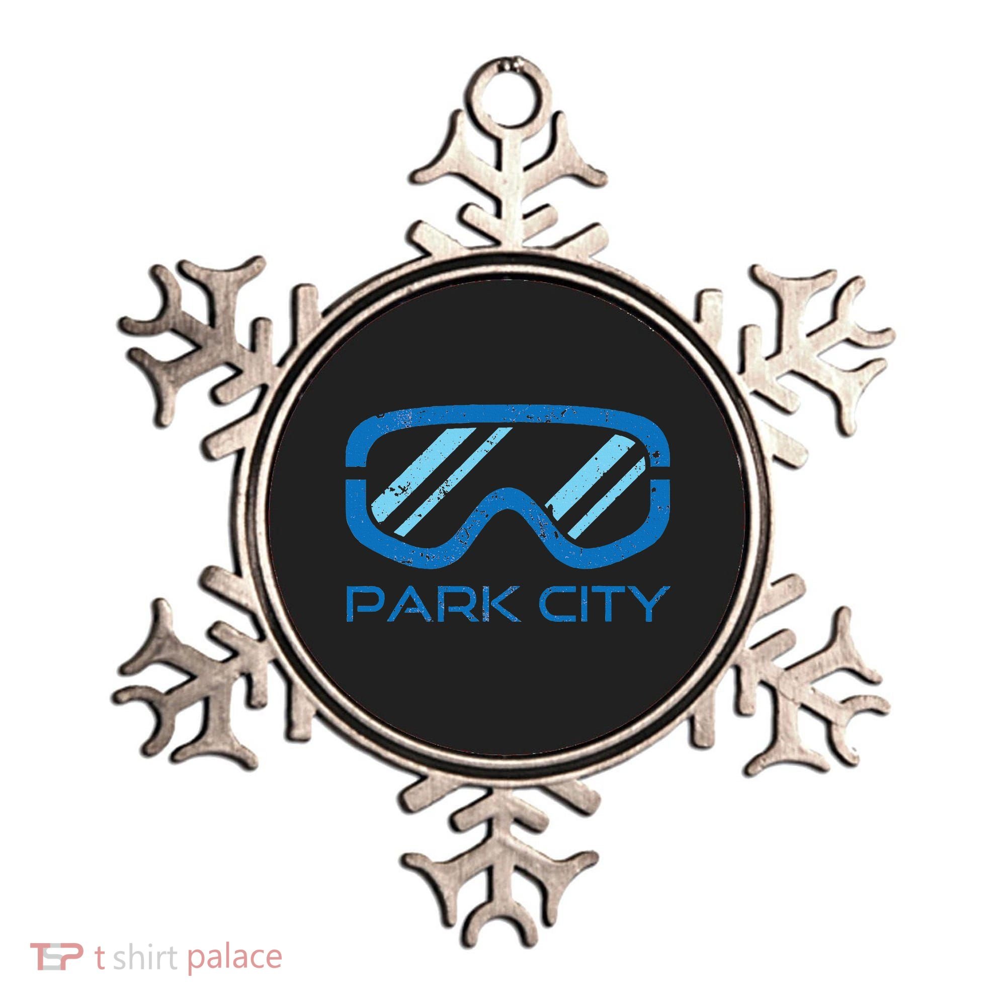 Distressed Ski & Snowboard Goggle Park City Utah Ornament