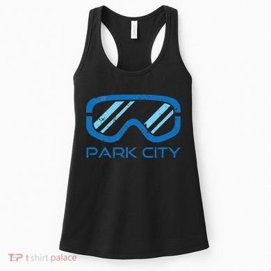 Distressed Ski & Snowboard Goggle Park City Utah Women's Tank Top