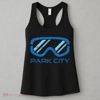 Distressed Ski & Snowboard Goggle Park City Utah Women's Tank Top thumb 3