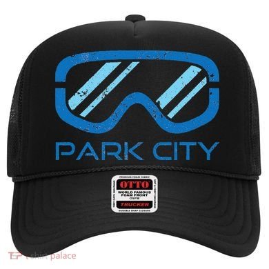 Distressed Ski & Snowboard Goggle Park City Utah Hat