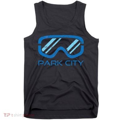 Distressed Ski & Snowboard Goggle Park City Utah Tank Top