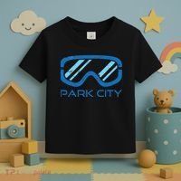 Distressed Ski & Snowboard Goggle Park City Utah Toddler T-Shirt thumb 3