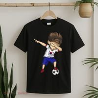 Dabbing Soccer  South Korea Jersey Shirt Korean Football T-Shirt thumb 2