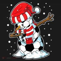 Dabbing Snowman Soccer Ball Christmas Santa Boys Dab Sport Team Women's Tank Top thumb 5