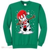 Dabbing Snowman Soccer Ball Christmas Santa Boys Dab Sport Team Sweatshirt thumb 0