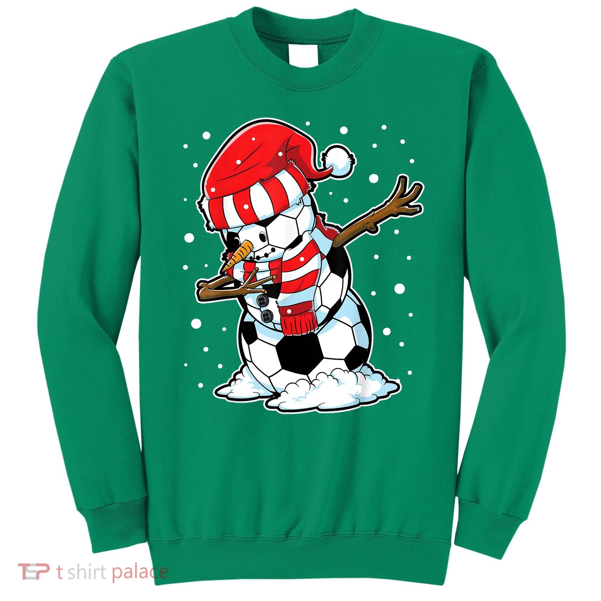 Dabbing Snowman Soccer Ball Christmas Santa Boys Dab Sport Team Sweatshirt