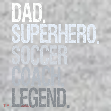 Dad Superhero Soccer Coach Legend The Baniff Cuffed Pom Beanie