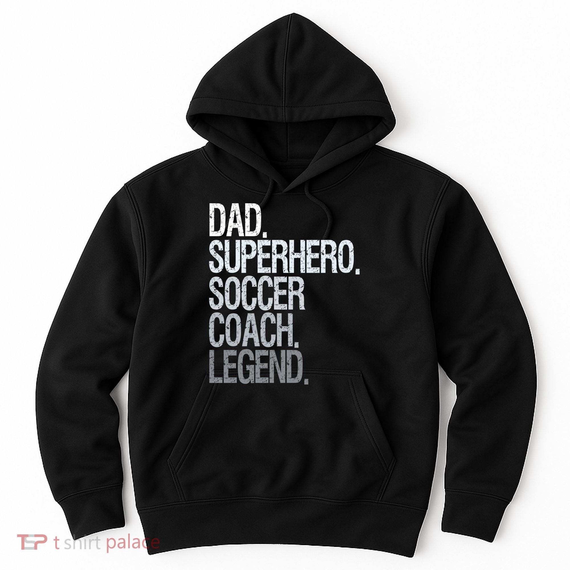 Dad Superhero Soccer Coach Legend Hoodie