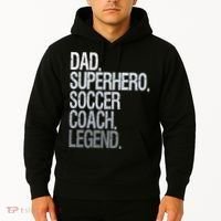 Dad Superhero Soccer Coach Legend Hoodie thumb 2
