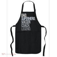 Dad Superhero Soccer Coach Legend Apron thumb 0