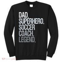 Dad Superhero Soccer Coach Legend Sweatshirt thumb 0