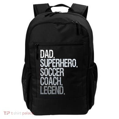 Dad Superhero Soccer Coach Legend Backpack